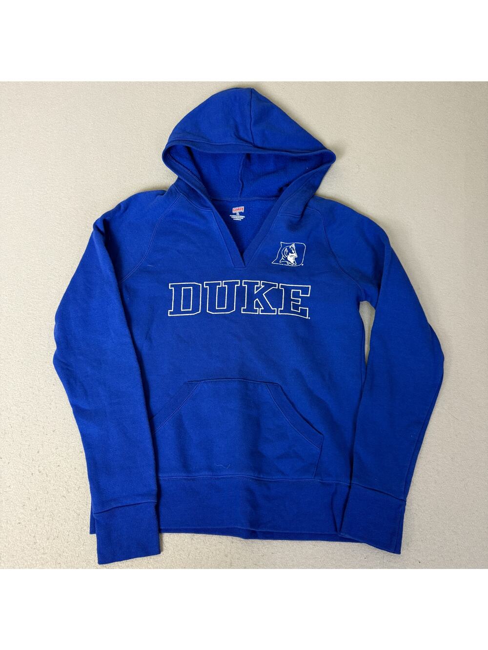 Soffe Duke Blue Devils Hoodie Sweatshirt Pullover Blue XL NCAA Fleece